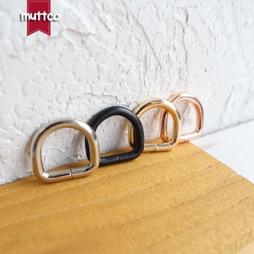 20pcs/lot DIY dog Collar pet accessory D ring connection buckle Semi Ring 15mm webbing strapping plated metal buckle 4 colors