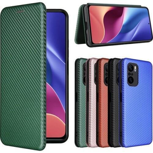 For Xiaomi Mi 11i Case Carbon Fiber Flip Leather Case For Xiaomi Mi 11i Business Magnetic Wallet Card Slot Slim Cover 6.67"