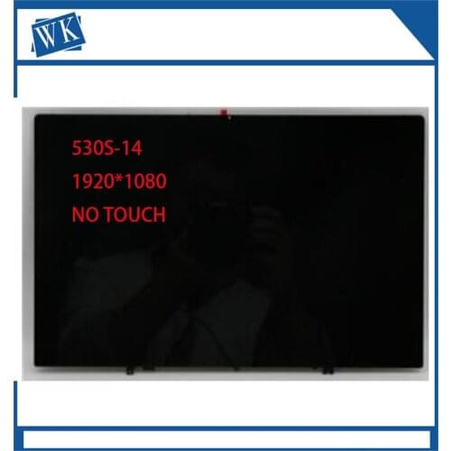 Para lenovo 530s-14 530s-14ikb 81EU portátil 14,0 ''FHD LCD LED pantalla de vidrio no-Touch pantalla digitalizador asamblea de p