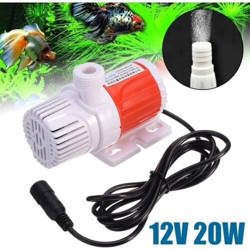 Energy Efficient Submersible Water Pump 12V 20W Solar Power Portable Water Pump Fountain Pump Garden Pond Pool