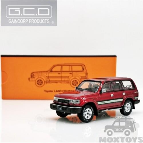 GCD 1:64 Toyota Land Cruiser LC80 LHD Red Diecast Model Car