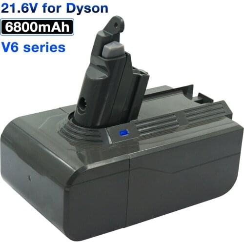 6800mAh 21.6V Li-ion vacuum cleaners Rechargeable Replacement Battery for Dyson V6 DC58 DC59 DC61 DC62 SV03 SV05 SV07 SV09 SV08