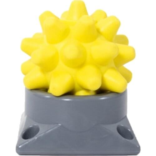 H7JC Muscle Relaxation Hedgehog Massage Ball with Trigger Point Foot Massager Portable Acupoint Fascia Ball with Base Relieve