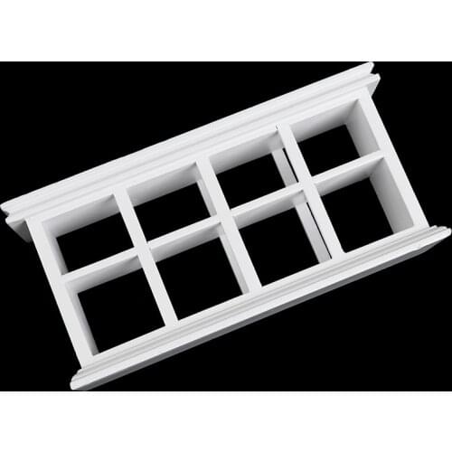 1 Pc 15*4.5*7.3CM 1:12 Dollhouse Miniature Wooden White Cake Cabinet Display Cabinet Model Toys