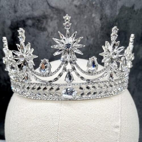 New Sparkling Snowflake Tiara Crown Wedding Crytal Bridal Tiara Accessories Rhinestone Princess Pageant HeadpieceJewelries