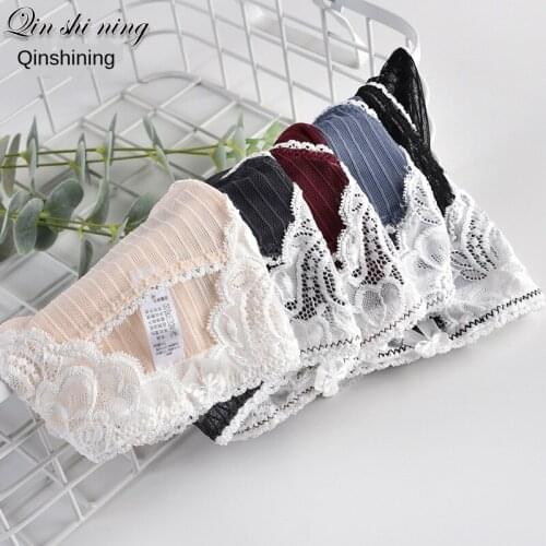 Sexy Cutout Transparent Lace Underwear Low Waist Breathable Mesh Cotton Crotch Hip Lifting Girl Breifs