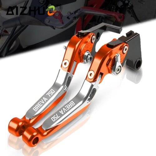 FOR MOTO GUZZI BREVA750 2004-2009 2008 Motorcycle CNC Accessories Clutch Brake Levers Folding Extendable Adjustable Handbrake