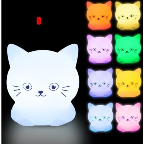 LED Night Light Bedside Lamp Color Changing Silicone Nursery Lamp for Kids Children Wireless Table Lamp Rechargeable ночник