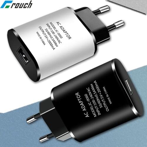 Universal USB Charger 5V 2A eu plug wall travel charger adapter for iphone samsung huawei xiaomi LG Mobile phone chargers Tablet
