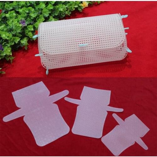 Knitting & Weaving Plastic Mesh Sheet DIY Bag Accessories Easy Knit Helper