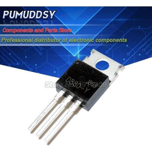 10PCS 2SD880 KSD880Y TO-220 D880 KSD880-Y KSD880Y NPN transistor 3A 60V Transistor