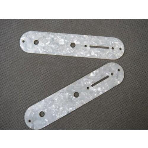 2PCS White Pearl CELLULOID Guitar Tele Telecaster Control Plate,guitar part