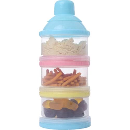 3 Layer Portable Container Infant Food Milk Feeding Powder Dispenser Bottle Baby Grid Travel Storage Box Products
