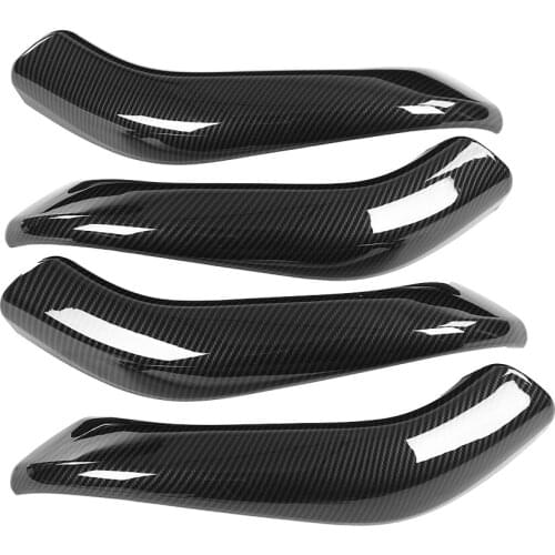 4pcs Carbon Fiber Style Car Interior Door Handle Cover Trim For BMW X1 X2 2016 2017 2018 2019 car accessories Door Handle Cover