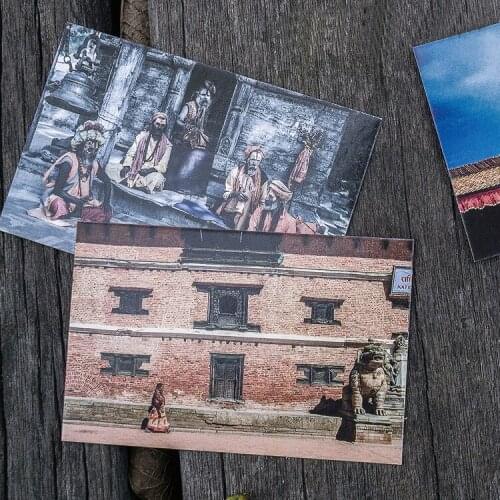 Multi-use 5.7*8.7cm 54pcs Mini Card trip in Nepal design print Scrapbooking party invitation cards