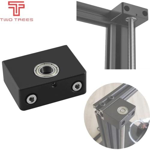 3D Printer Parts Aluminum Z-Axis Leadscrew Top Mount For Tornado CR10 Creality ENDER 3 Metal Z-Rod Bearing Holder BLUER