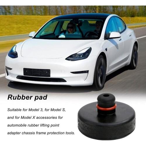 Car Rubber Jack Pad Lifting Point Adapter Storage Case Box Non-slip Support Frame Protector For Tesla Model X S 3