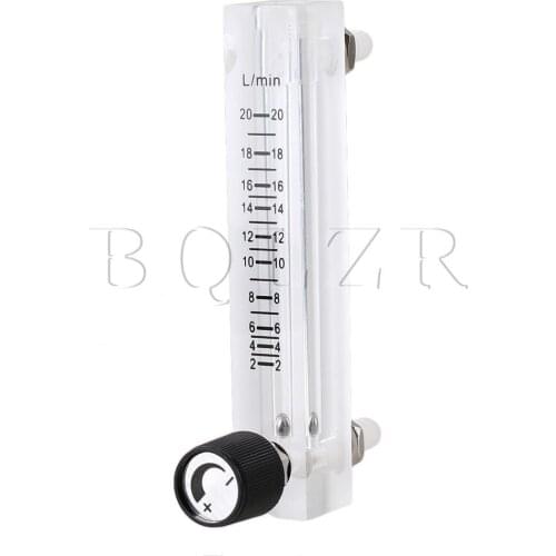 BQLZR 120mm LZQ-7 Oxygen Flow Meter 1-20 LPM Flowmeter for Measuring Oxygen Air Gas