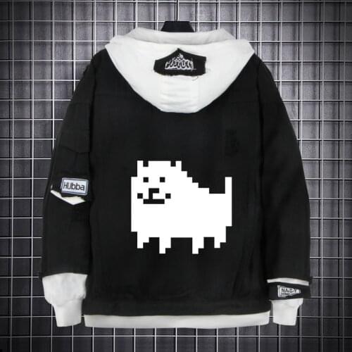 Game Undertale black denim Jacket Sans Papyrus Cosplay Costume men women thick Coat slim fit Hoodie Outwear Jackets