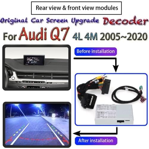 Reverser Camera Display Decoder For Audi Q7 4L 4M MMI 2005~2020 Interface Original Screen Upgrade Parking Backup Camera Adapter