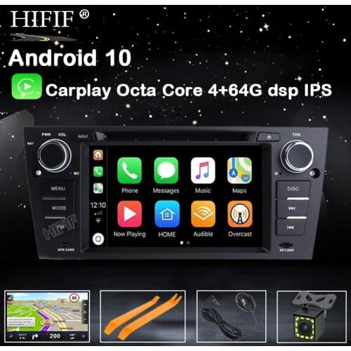 DSP IPS screen Android 10 4G RAM CAR GPS Carplay For BMW E90 E91 E92 E93 dvd player screen stereo radio multimedia navigation
