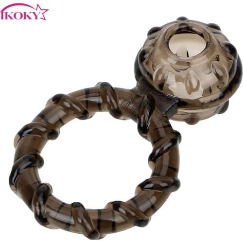 IKOKY Elastic Penis Ring Sex Toys for Men Male Cock Ring Delay Ejaculation Scrotum Cock Cages Scrotal Binding Adult Products