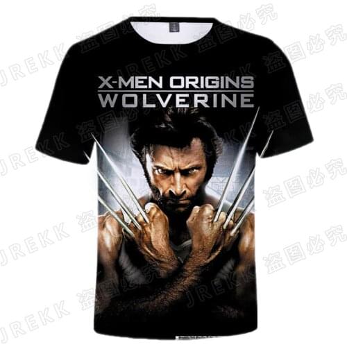 X-Men Wolverine 3D T shirt Men Women Children Summer Fashion Streetwear Boy Girl Kids Short Sleeve Printed T-shirt Cool Tops Tee