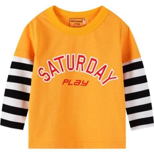 Boys' long-sleeved T-shirt, pure cotton bottoming shirt, new spring clothes, spring and autumn childrens clothes, childrens ba