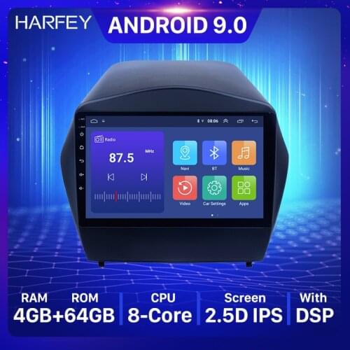 Harfey 9 inch GPS CAR Radio for 2009 2010 2011-2015 Hyundai IX35 Android 8.1 Stereo with HD Touchscreen WIFI USB DVR 1080P Video