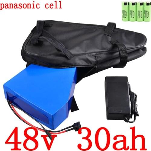 Free Tax 2000W 48V 30AH Electric Bike Battery 48V 30AH ebike battery 48V Lithium ion Battery use panasonic cell with 5A charger