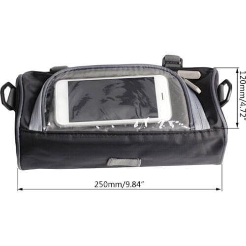 Motorcycle Electric Car Front Handlebar Waterproof Mobile phone Touch Screen Storage Bag