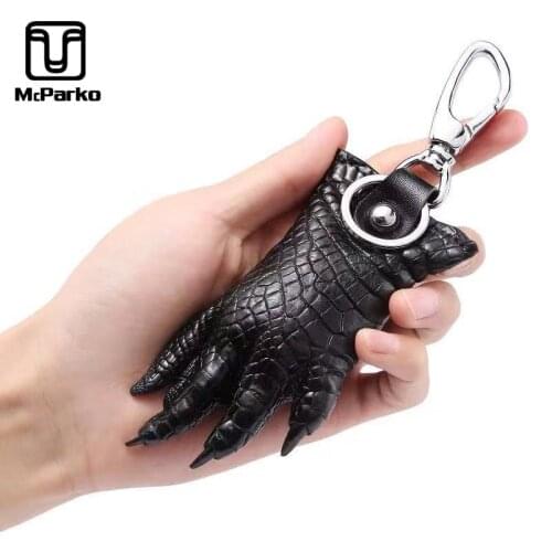 Genuine Leather Crocodile Paw Decoration Bags Ornament key rings for specail sale