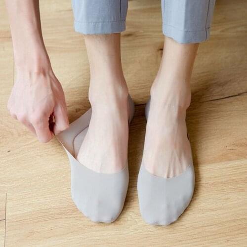 5 Pair Casual Breathable Boat Socks Men Male Summer Invisible Low Cut Ankle High Quality Silicone Anti-slip No Show Short Sock