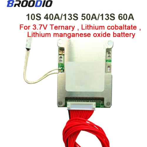 13S 60A 48V BMS With Balance 18650 Li-ion Lithium Battery Pack Protection Equalizer Board For BMS Electric Vehicles With NTC