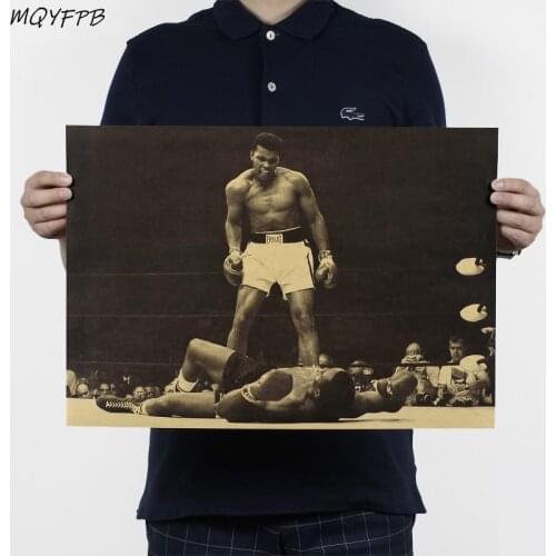 Champion Ali Arena Kraft Paper Poster Home Room Decoration Painting Wall Sticker50.5x35cm