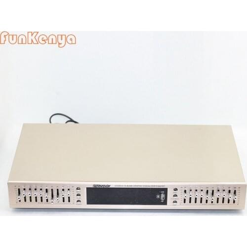 EQ665 Equalizer Hifi Home EQ Balanced Mixer Double 10 Segment Stereo Treble Alto Bass Regulation With Bluetooth