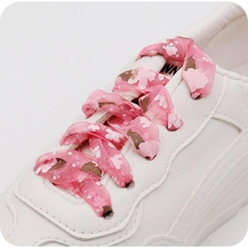 27MM Pink Special wid lace FlowerTrendy Shoelaces Men Women jumpman Sneaker 2021 180CM Ropes Easy Boots Custom