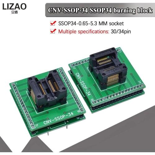 SSOP30 SSOP34 TURN DIP34 / TSSOP30 TSSOP34 IC socket Programmer adapter Socket