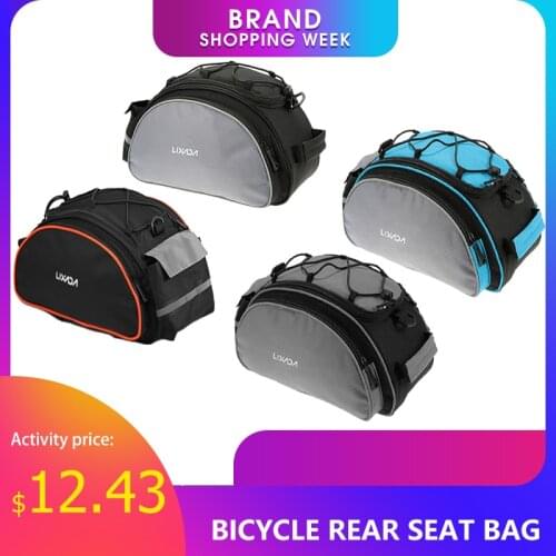 Lixada Rear Seat Bag For Bicycle Cycling Bags On Bike Backseat 13L Bicycle Bag Multifunctional Rack Pack Trunk For Bicycle