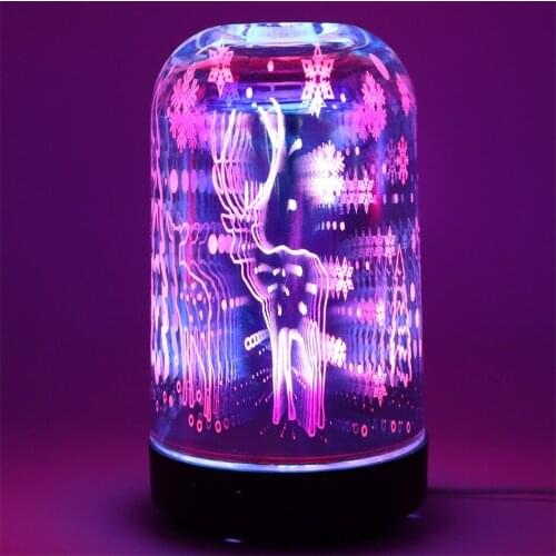 Elk Ultrasonic Diffuser Mini 3D USB Aroma Essential Oil Diffuser Humidifier Aromatherapy Essential Oil Diffuser Mist Humidifier