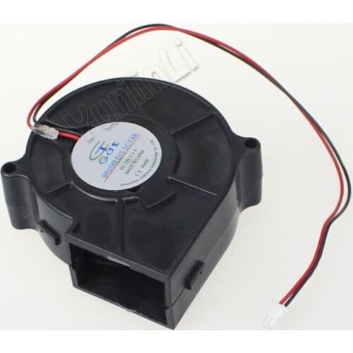 12V Direct Current Air Blower 7.5cm Small Size Blowing Machine Heat Emission Fan Air Exhauster GDT7530S