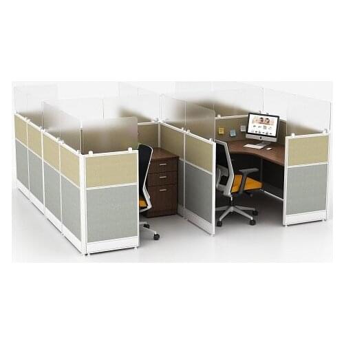 High Quality 4 Person Office desk Partition Workstation Office Furniture