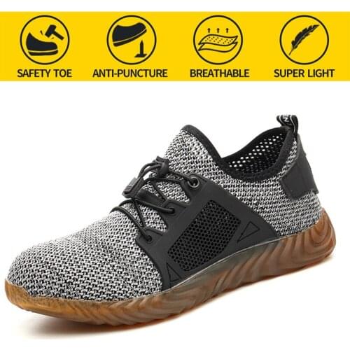 Safety boots Anti-Smashing Puncture Proof Soft Light Comfortable Indestructible Protective Boots Sneaker Breathable Flexibility