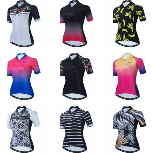 2021 Cycling Jersey Women Bike Mountain Road MTB Top Maillot Bicycle Shirt Racing Riding Clothing Summer Breathable Orange Black
