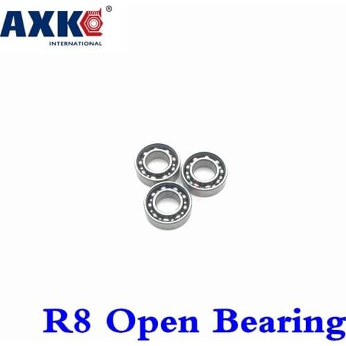 2021 Thrust Bearing Axk 10pcs R8 Open 1/2" X 1-1/8" 1/4" Inch 12.7*28.575*6.35 Mm Metric Miniature Deep Groove Ball Bearing