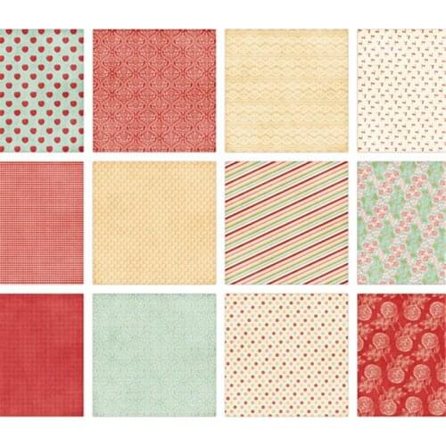 24PCS/Lot Strawberry Retro Material Papers DIY Scrapbooking Album Diary Gift Decorative Paper Scrapbooking Paper