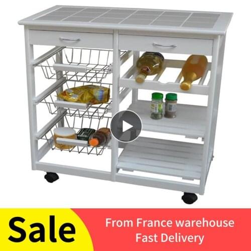 4 Layers Storage Rack Kitchen Narrow Cabinet Living Room Gap Shelf Home Furniture Movable Wheels Shelf With 2 Drawer HWC