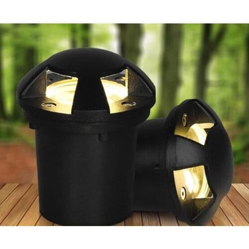 6pcs 3w 6w LED underground buried light Translucent 2 side 3 side 4 side lighting AC85-265v outdoor step garden landscape light