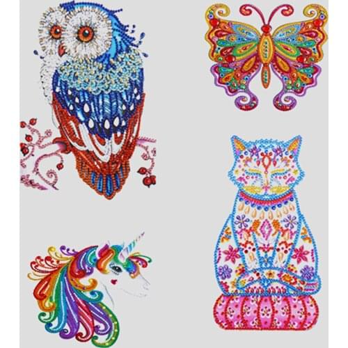 DIY Full Drill Special Shaped Diamond Painting Fridge Cartoon Animal Pattern 5D Diamond Embroidery Home Kitchen Decor Gifts