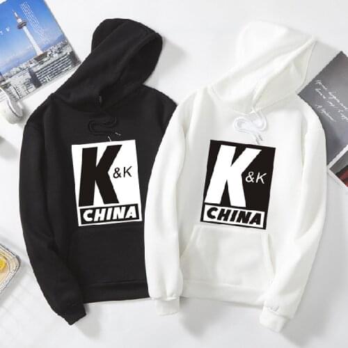 Large Size mens And womens Hoodies Autumn And Winter Models With Hood Casual Loose Pullover Jacket Plus Velvet Couple Hooded